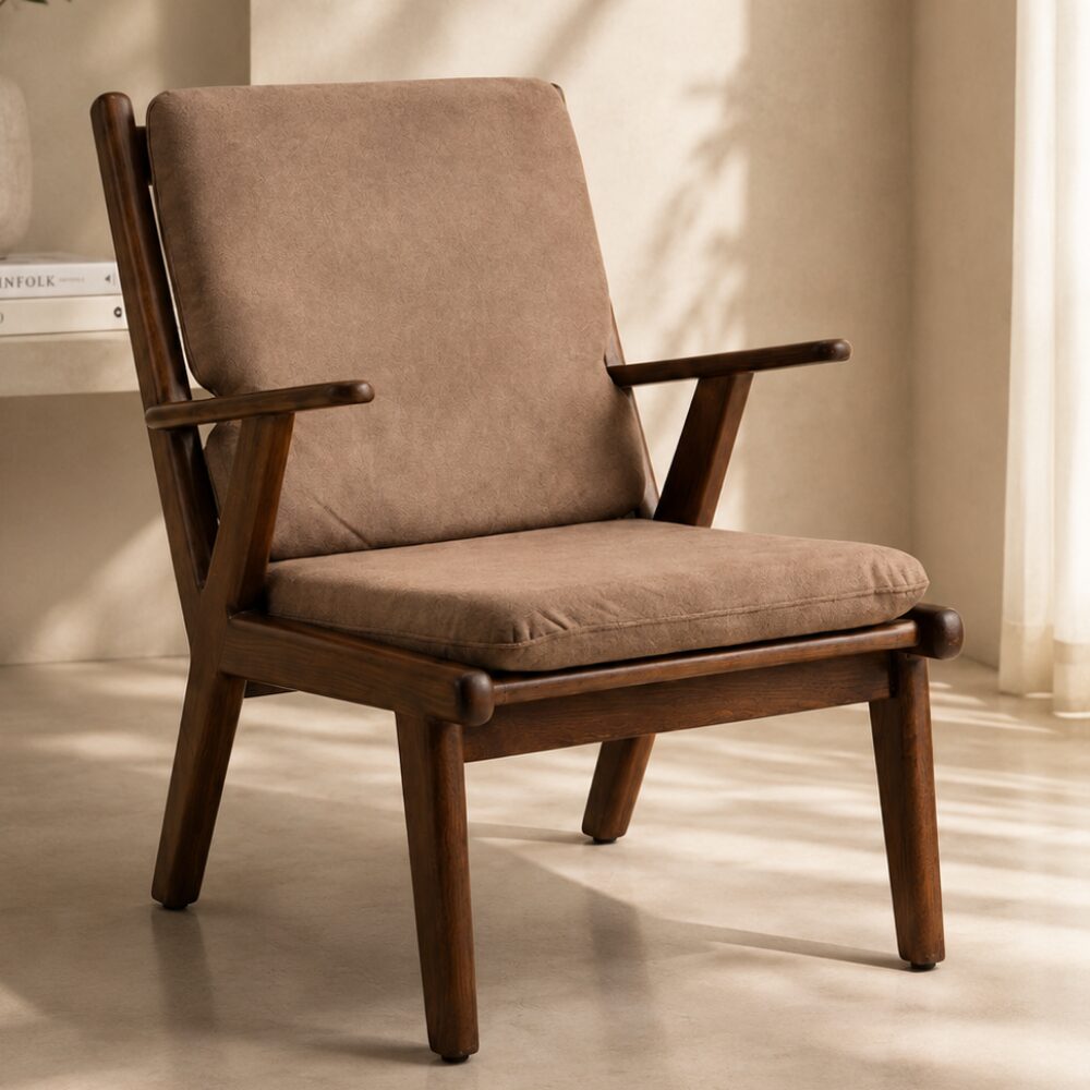 COPENHAGEN ARMCHAIR كرسي كوبنهاغن بذراعين (بني)